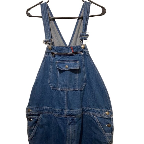 Crafstman Bib overalls jean jumpers carpenter sz 40 x 30 - Picture 2 of 8